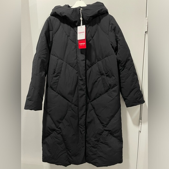 TANBOER Women's Hooded Versatile Puffer Down Jacket Quilted Sz